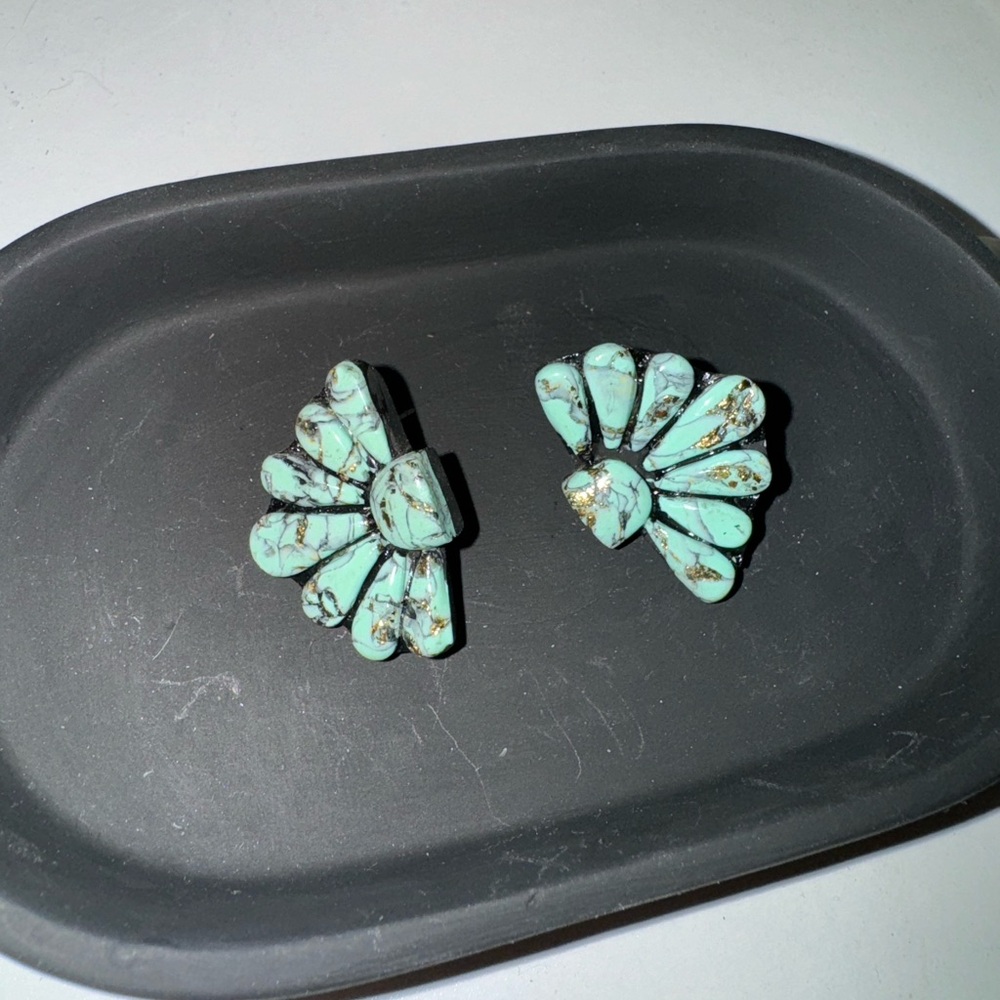 Turquoise clay Earrings